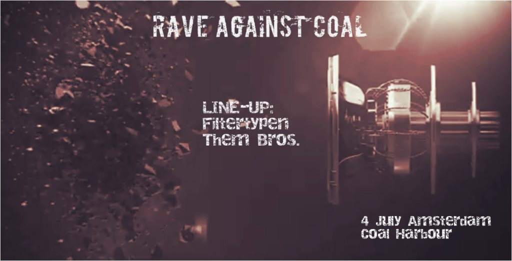 Rave Against Coal - フライヤー表