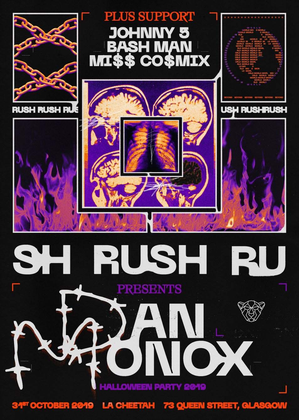 Rush Halloween Special: Dan Monox - フライヤー表