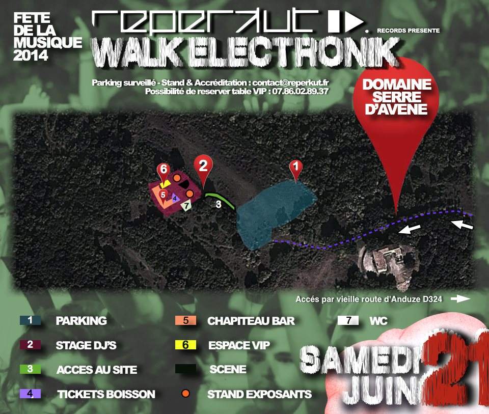 Walk Electronik , Open AIR, Fête de la Musique - Página trasera