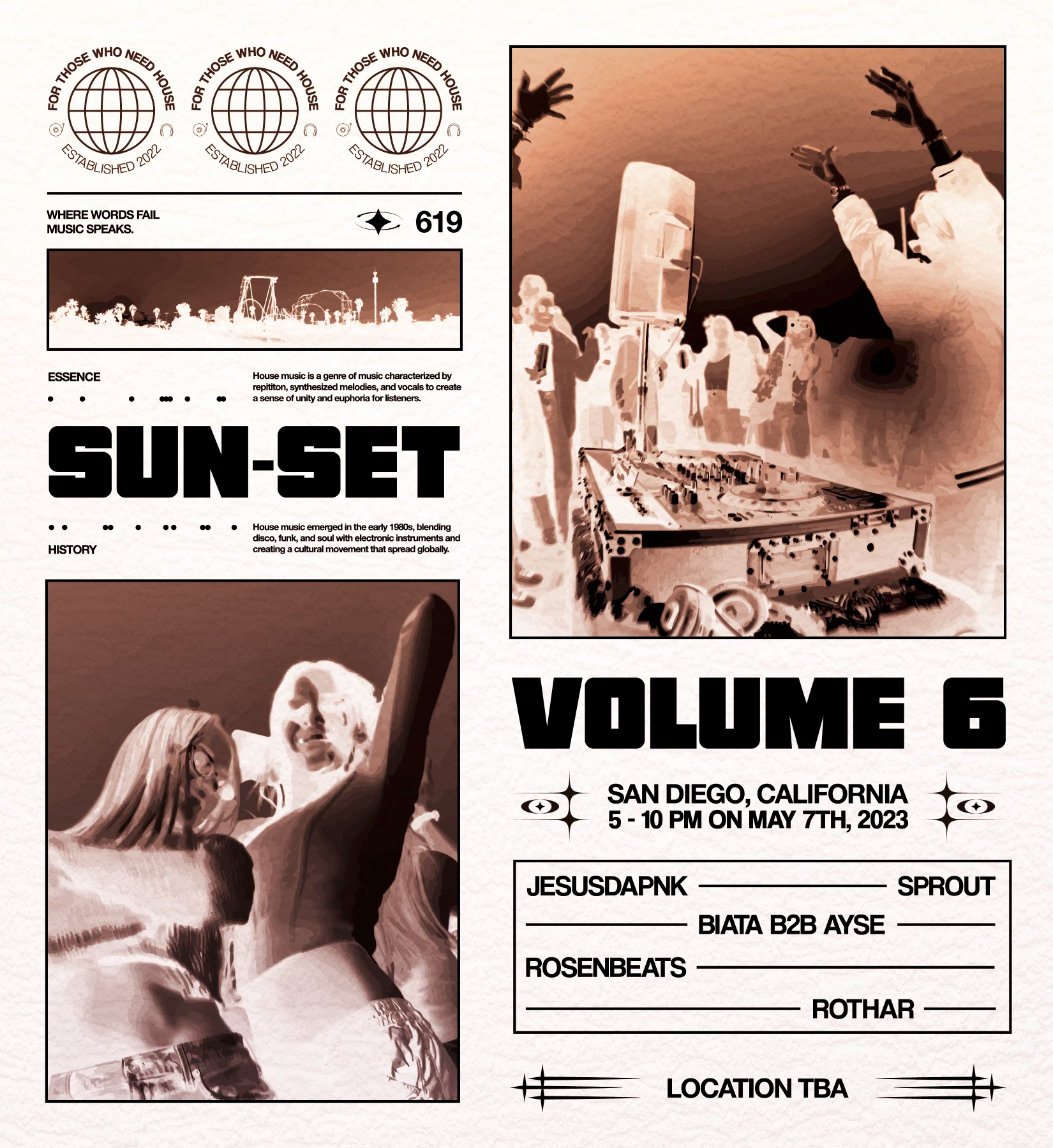 For Those Who Need House present: Sun-Set, Vol. 6 - フライヤー表