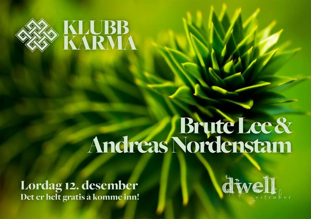Klubb Karma presents: Brute Lee & Andreas Nordenstam - フライヤー表