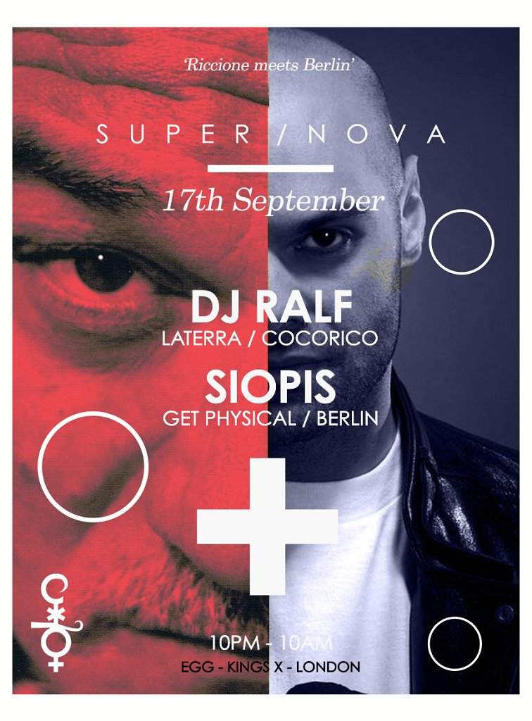 Supernova & Relations Special with Dj Ralf, Siopis, Pako S - フライヤー表