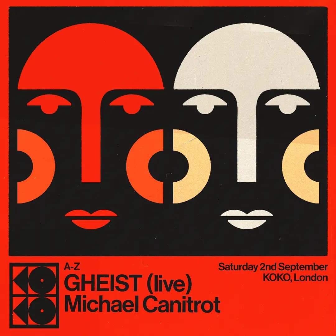 KOKO Electronic: GHEIST (Live), Michael Canitrot, Geminis - フライヤー表