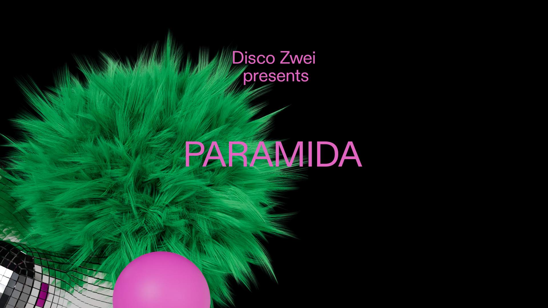 Disco Zwei presents PARAMIDA, Chris Gerber, DMan, mirella - フライヤー表