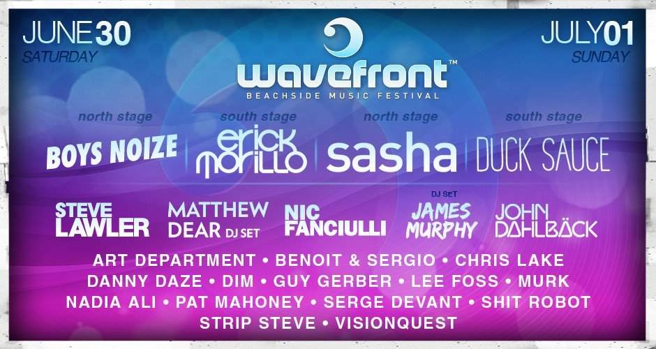 Wavefront: Beachside Music Festival - Página trasera