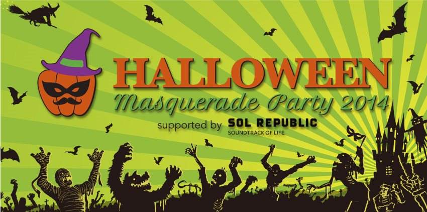 Halloween Masquerade Party 2014 Supported by SOL Republic - フライヤー表