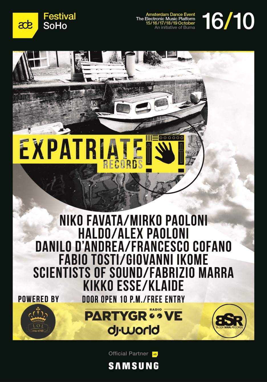 Expatriate Goes To A.D.E. 2014 - フライヤー表