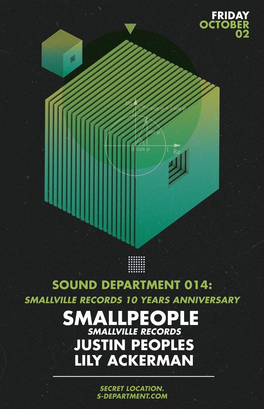 Sound Department 014: Smallpeople - フライヤー表