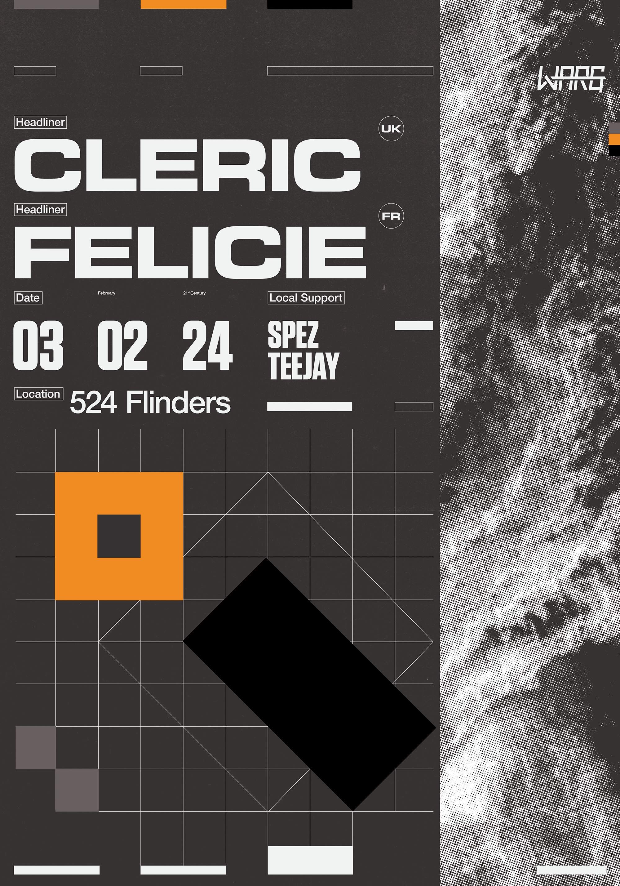 Warg: Cleric (UK) and Felicie (FR) - BYO Warehouse - Página frontal