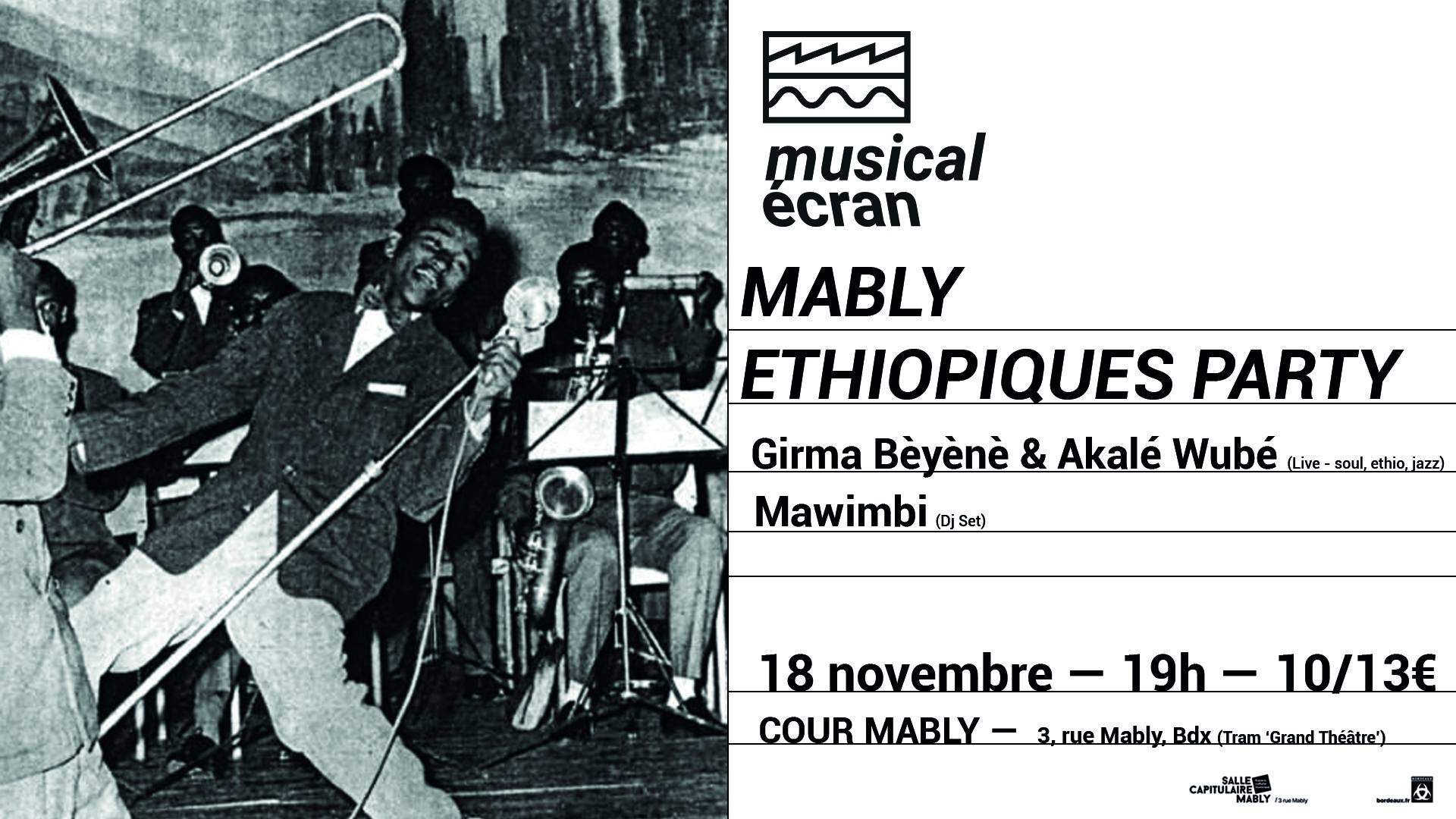 Mably Ethiopiques Party - フライヤー表