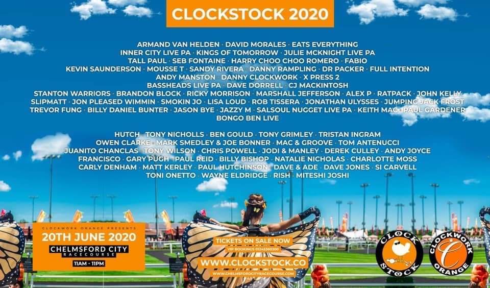 Clockwork Orange Clockstock 2020 at Chelmsford City Racecourse, London