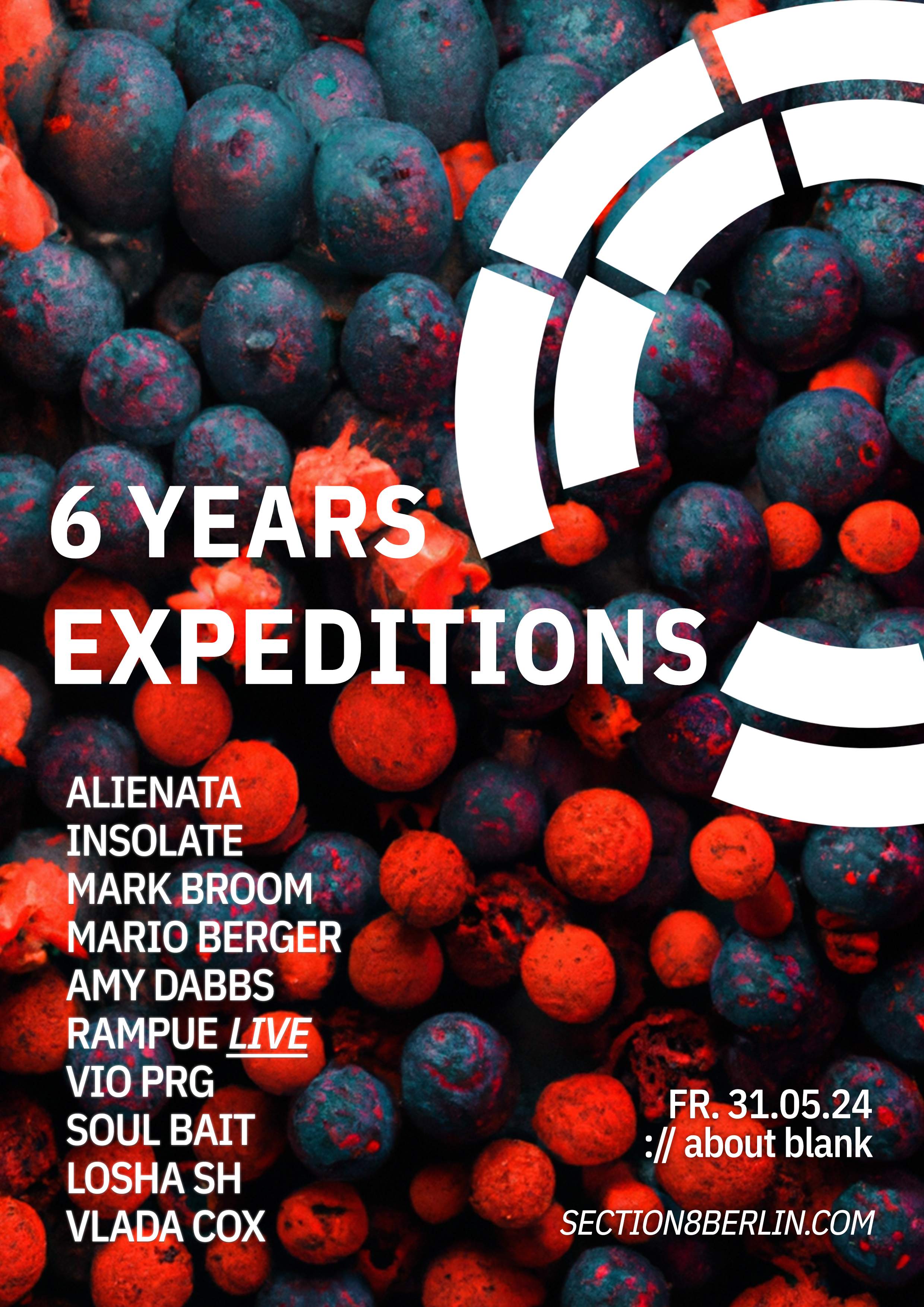 6 Years Expeditions - フライヤー裏
