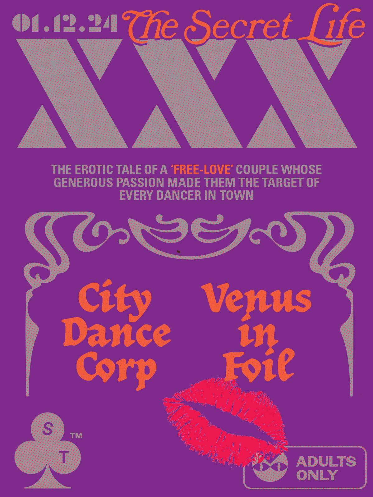 082: Club XXX - Venus in Foil and City Dance Corporation b2b all night long - フライヤー表
