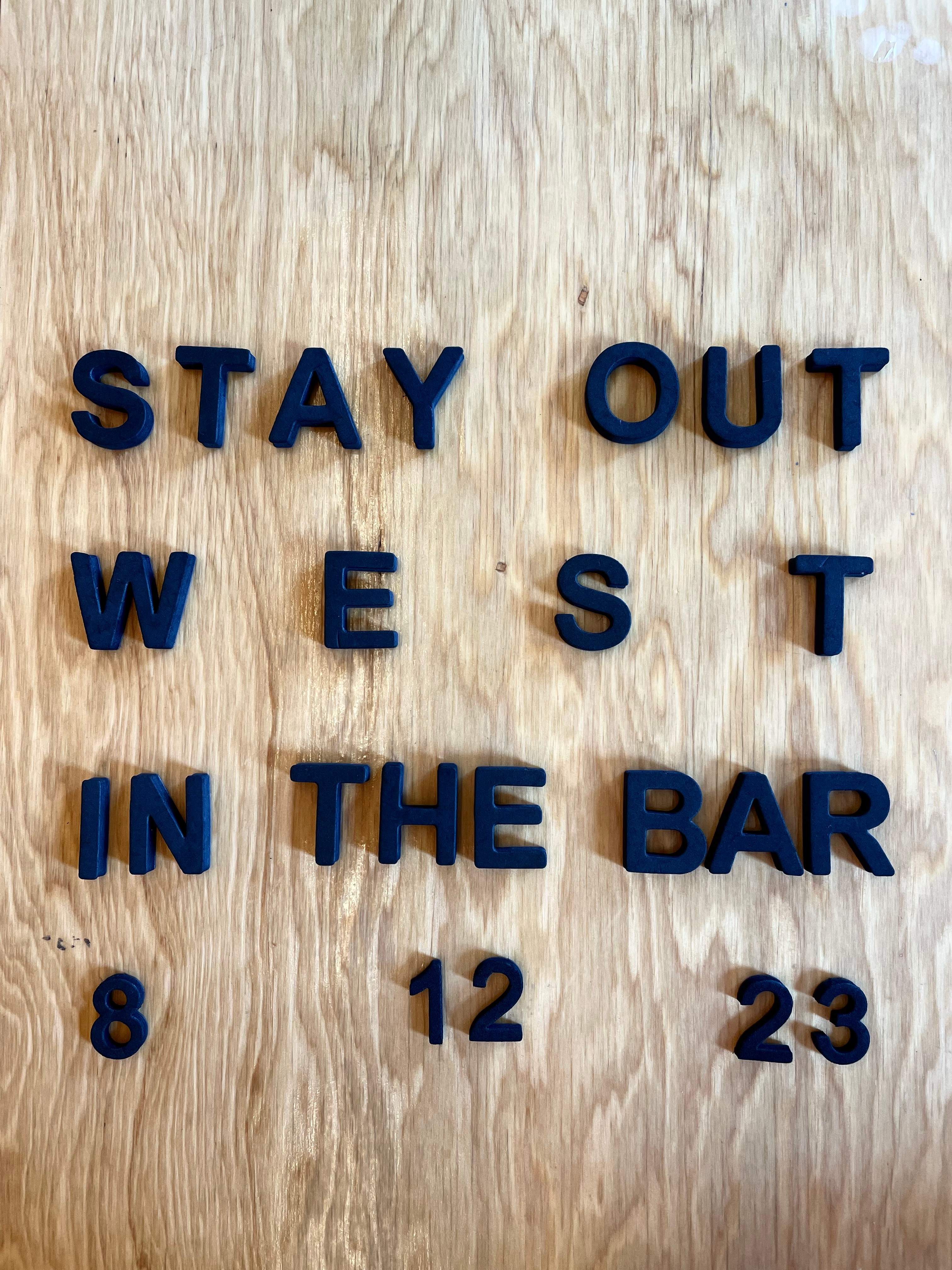 Stay Out West (DatKat & Donny Burlin) All night in the Cafe/Bar - フライヤー裏