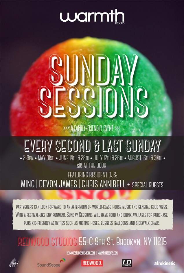 Warmth presents Sunday Sessions - Página frontal