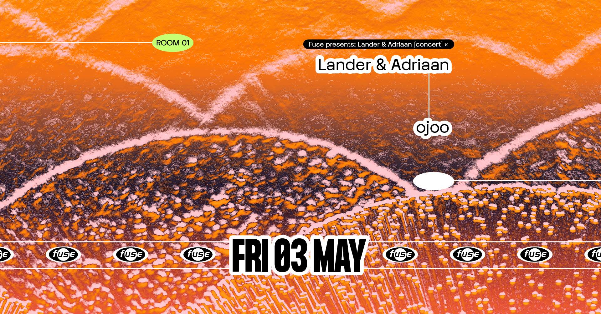 Fuse presents: Lander & Adriaan (concert) - フライヤー表