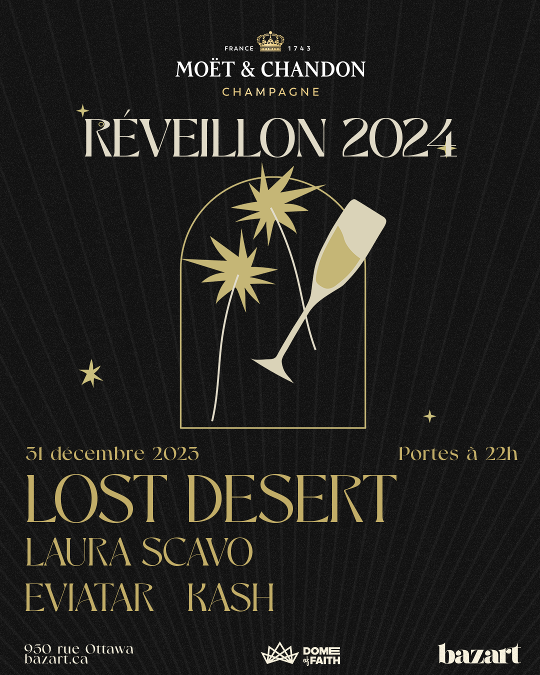 Réveillon 2024: Lost Desert et plus aux Nuits Bazart - フライヤー裏