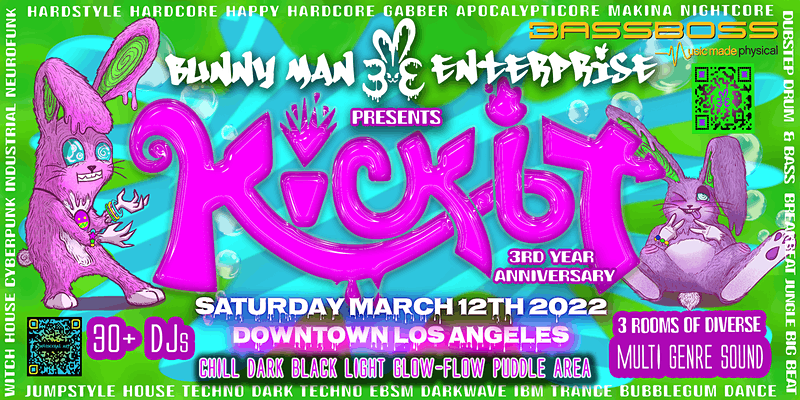 Bunny Man Enterprise Presents: Kickit 3rd Year Anniversary - Página frontal