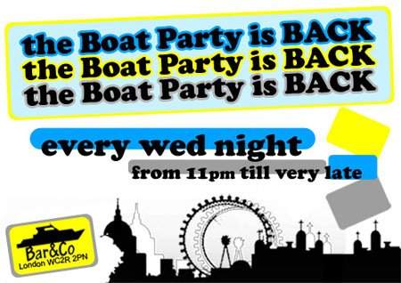 The Boat Party Is Baaaaack - フライヤー表