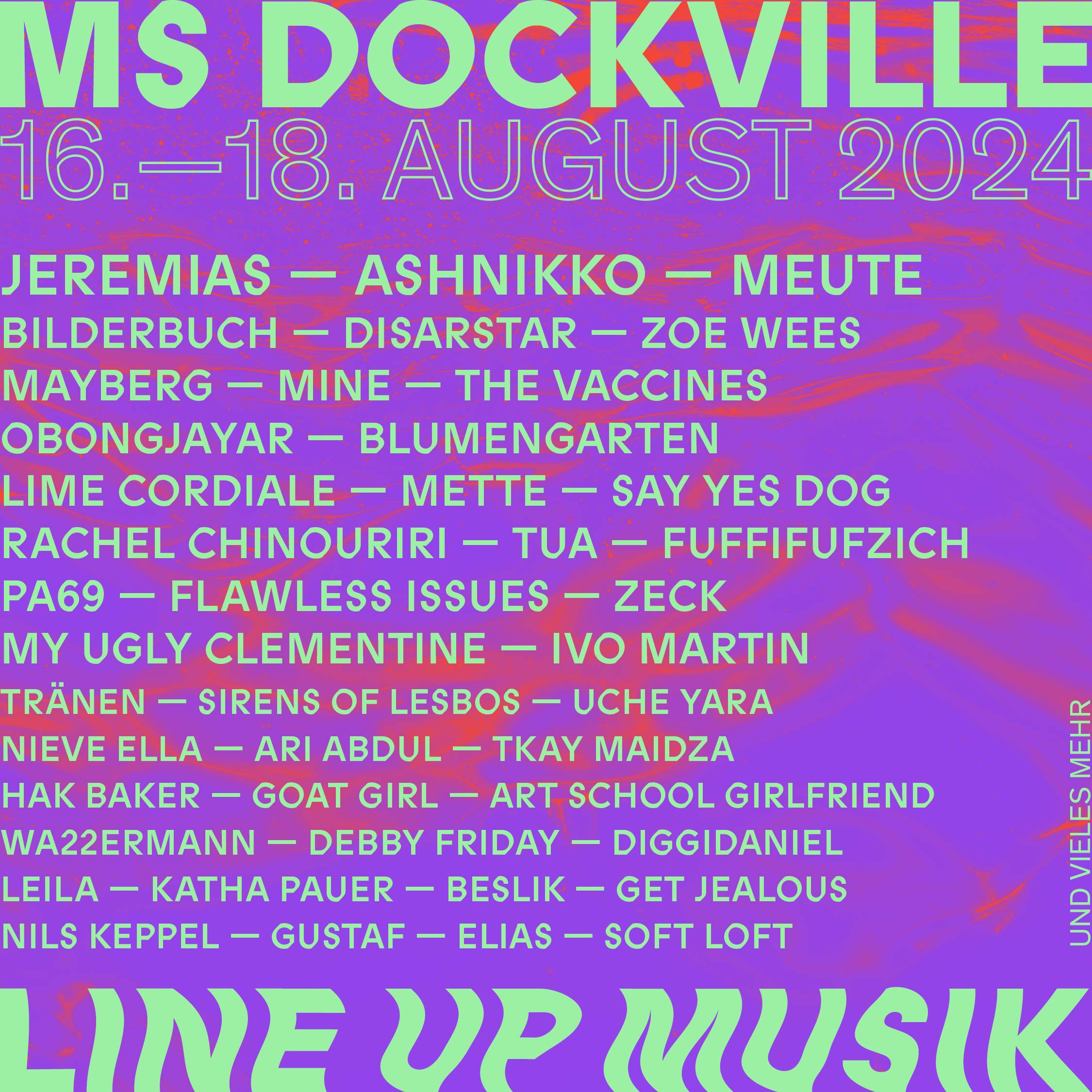MS Dockville 2024 - フライヤー表