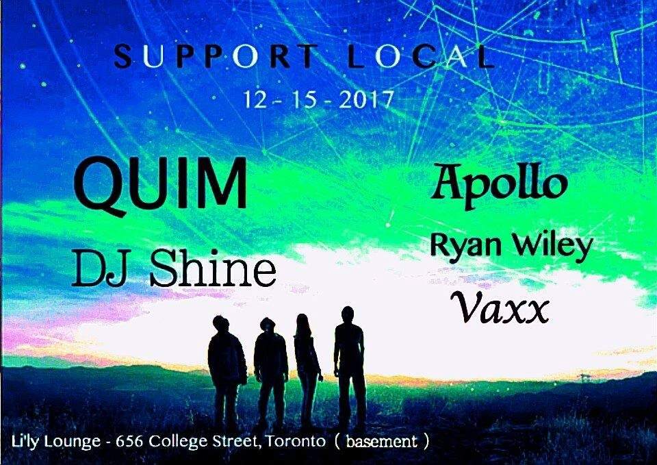 Support LOCAL : QUIM & DJ SHINE at Lily Lounge ( basement) - Página frontal