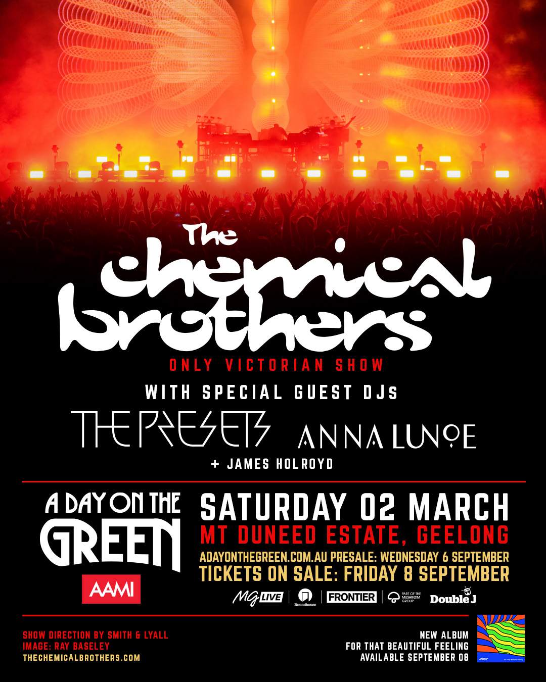 The Chemical Brothers at A Day On The Green - フライヤー表