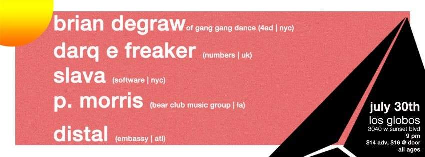 Brian Degraw (of Gang Gang Dance) & Darq E Freaker - Página frontal