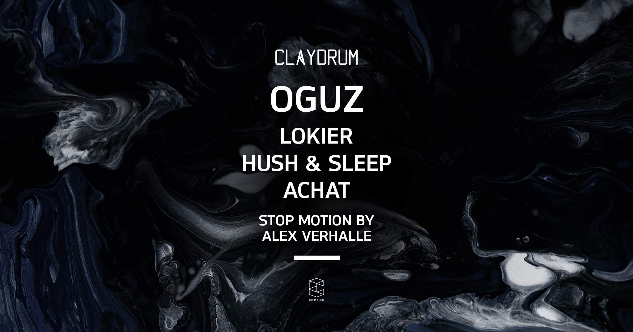 Claydrum presents OGUZ - フライヤー表