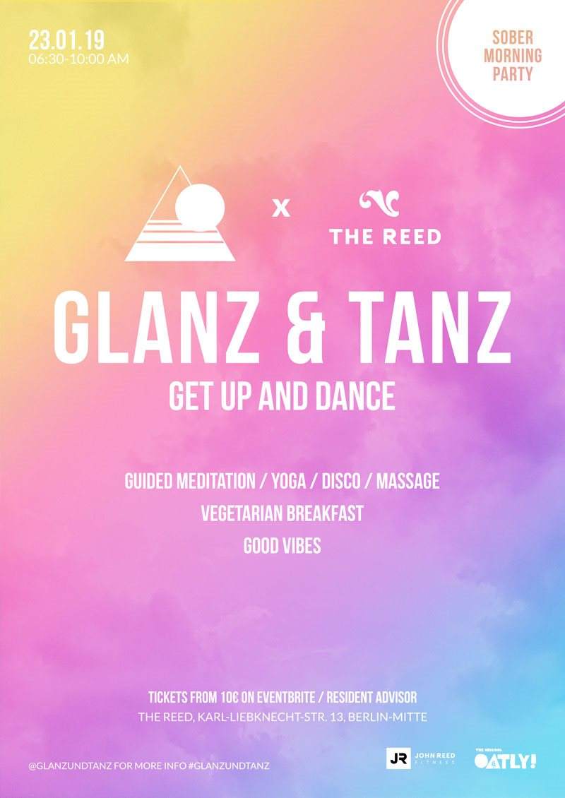 Glanz&Tanz - Get Up & Dance - フライヤー表