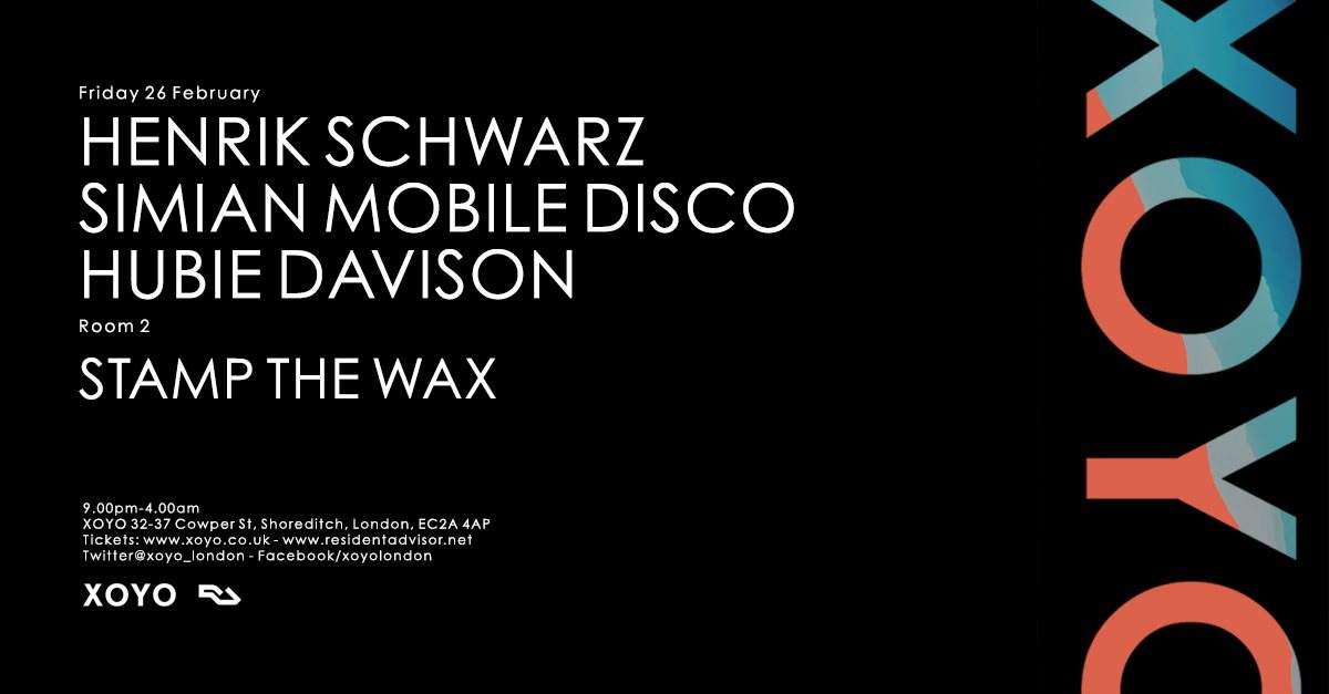 Henrik Schwarz + Simian Mobile Disco + Hubie Davison - Página frontal