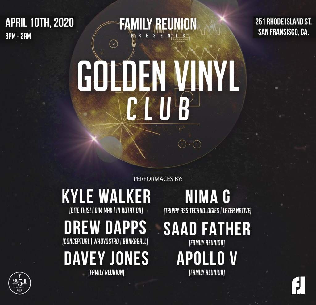 Family Reunion presents: Golden Vinyl Club - Página frontal