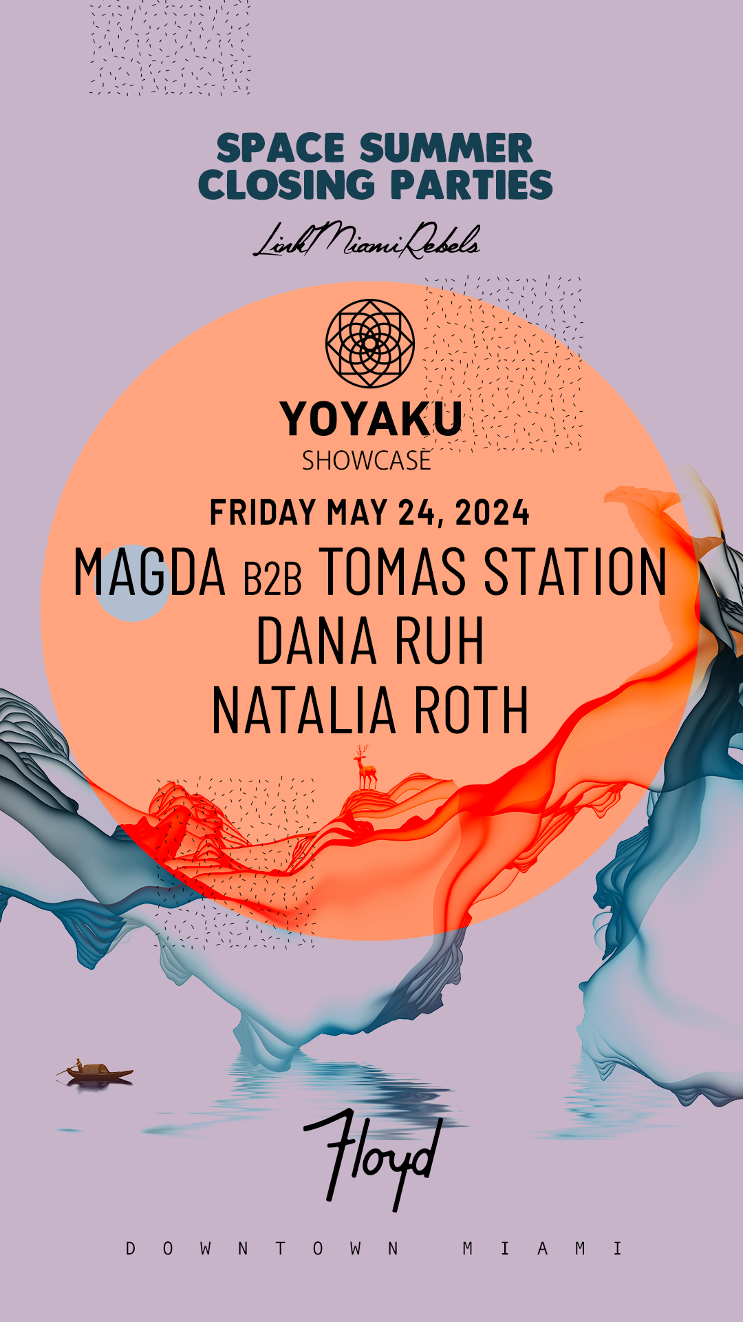 Yoyaku Showcase feat. Magda, Tomas Station + Dana Ruh - フライヤー表