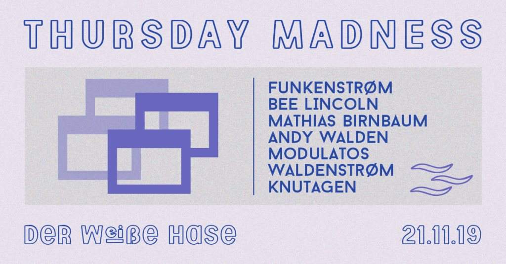 Thursday Madness with Funkenstrøm *Live - フライヤー表