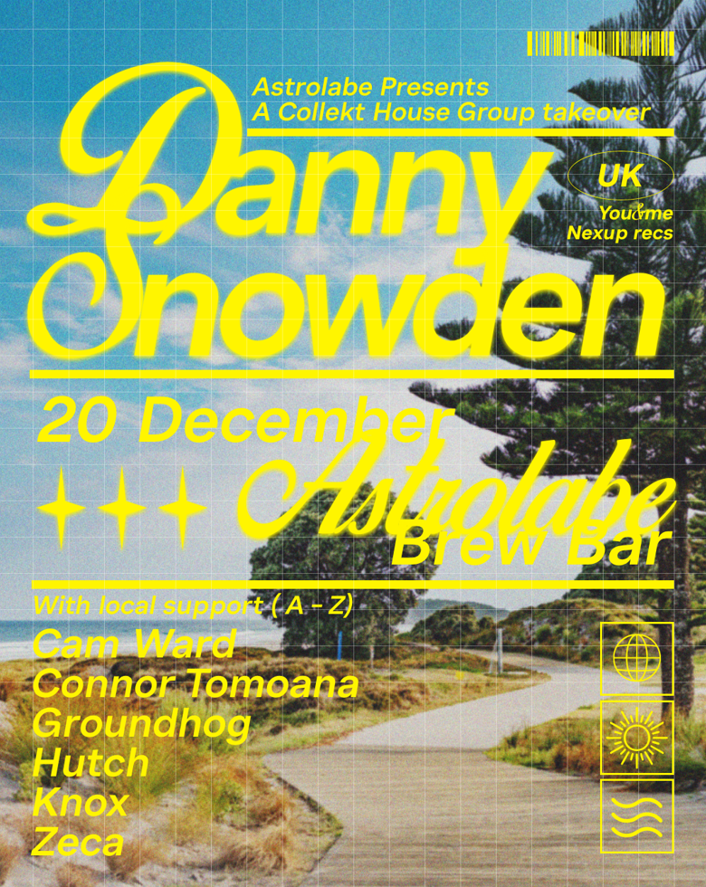 ASTROLABE x COLLEKT present: Danny Snowden [UK] at Astrolabe Brew Bar ...