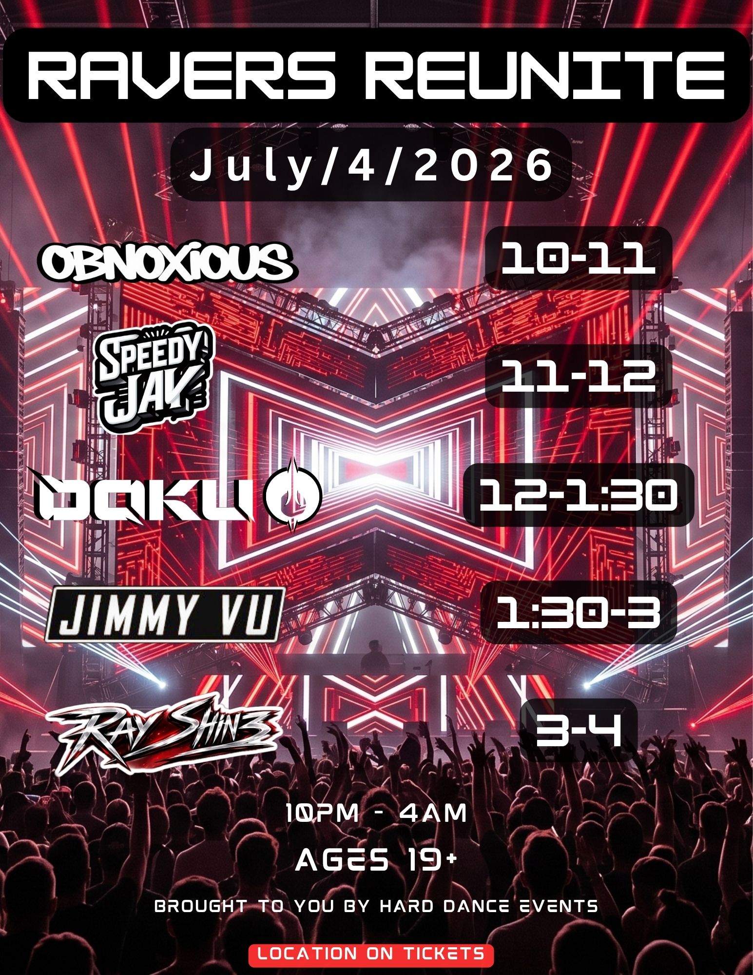 Ravers Reunite at TBA, Vancouver · Tickets