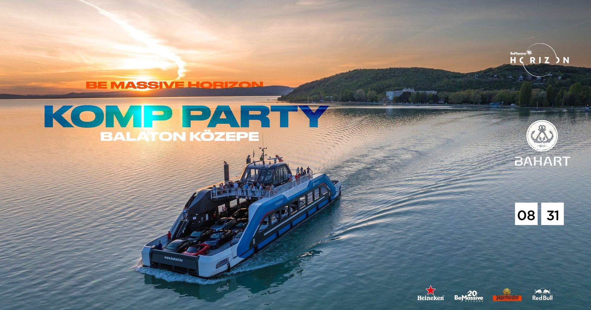 Be Massive Horizon & BAHART: Balaton KÖZEPE - Boat Party - Página frontal