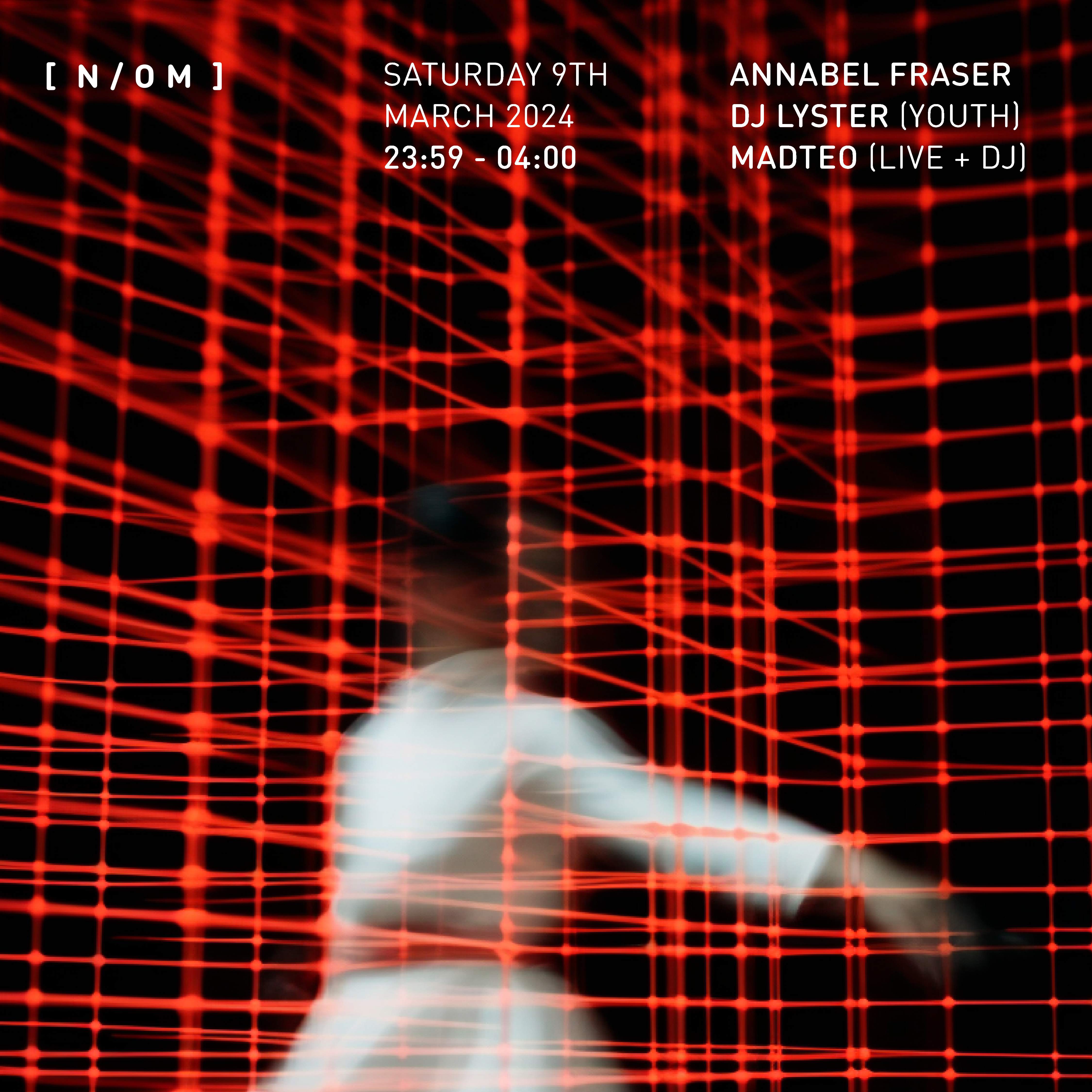 Annabel Fraser - Lyster - Madteo (Live + DJ) - フライヤー表