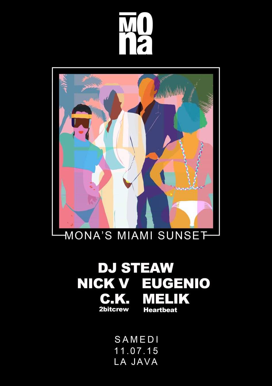 Mona Miami Sunset with 2bitcrew, DJ Steaw, Nick V, Melik & Eugenio - Página frontal