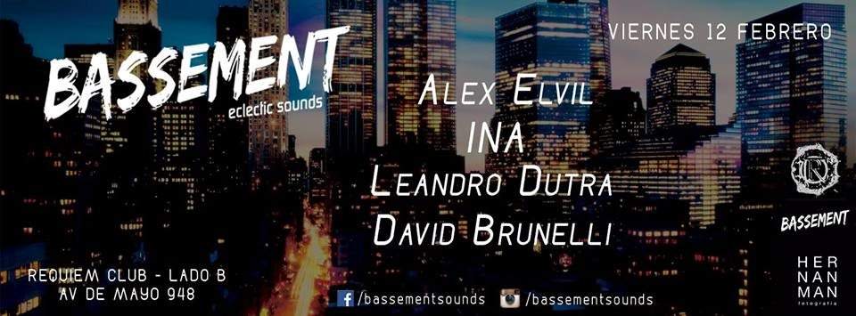 Bassement Pres.: Alex Elvíl, INA, Leandro Dutra & David Brunelli - Página frontal