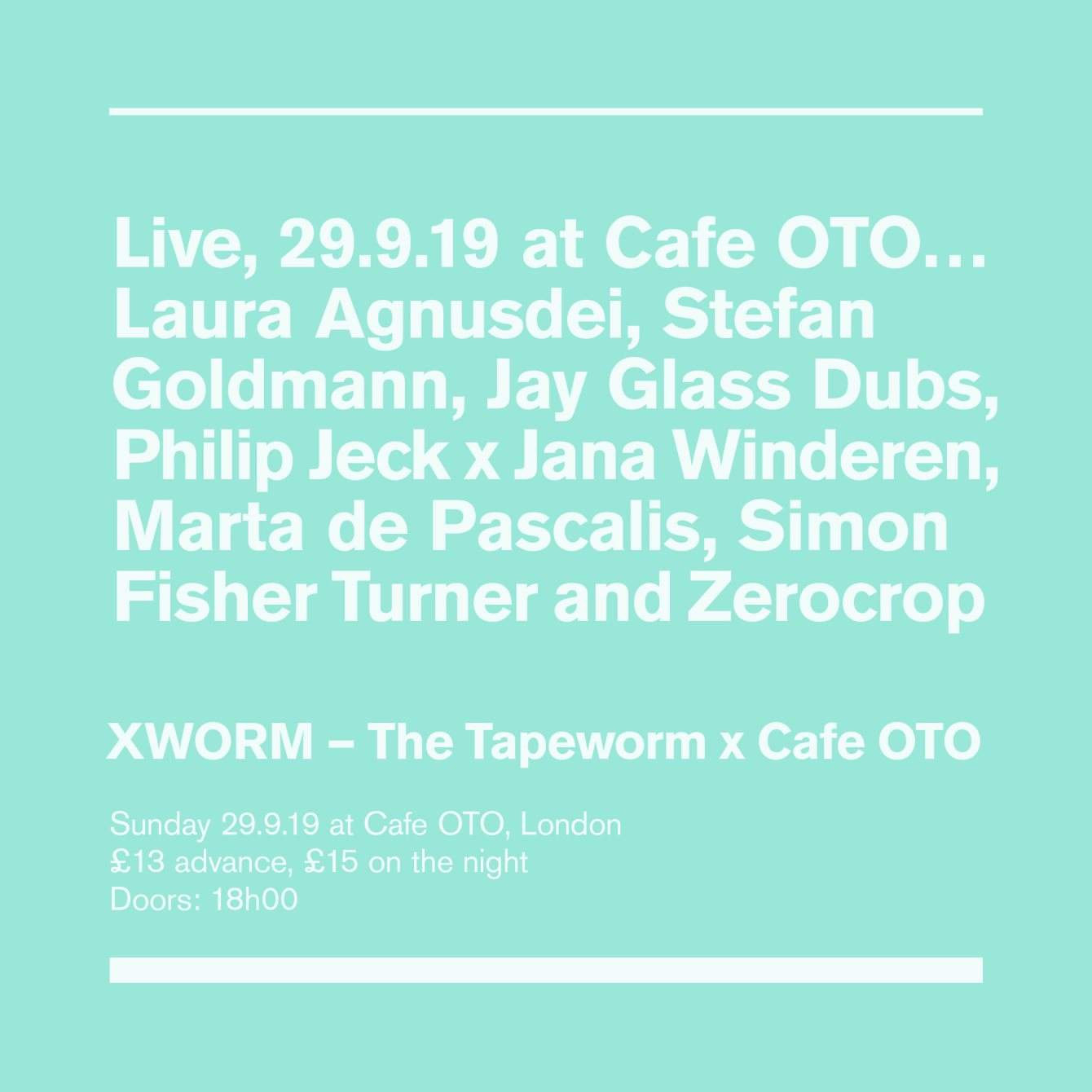 Xworm – The Tapeworm x Cafe OTO - Página trasera