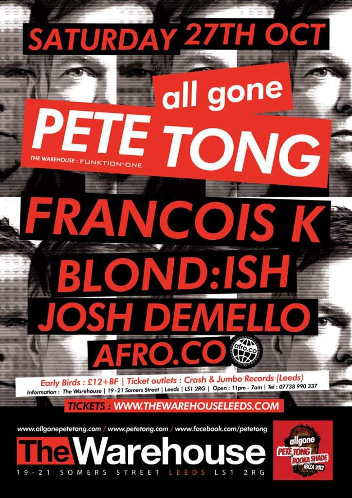 All Gone Pete Tong - Página frontal