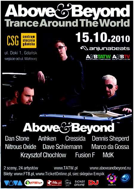 Above & Beyond presents Trance Around The World - フライヤー表