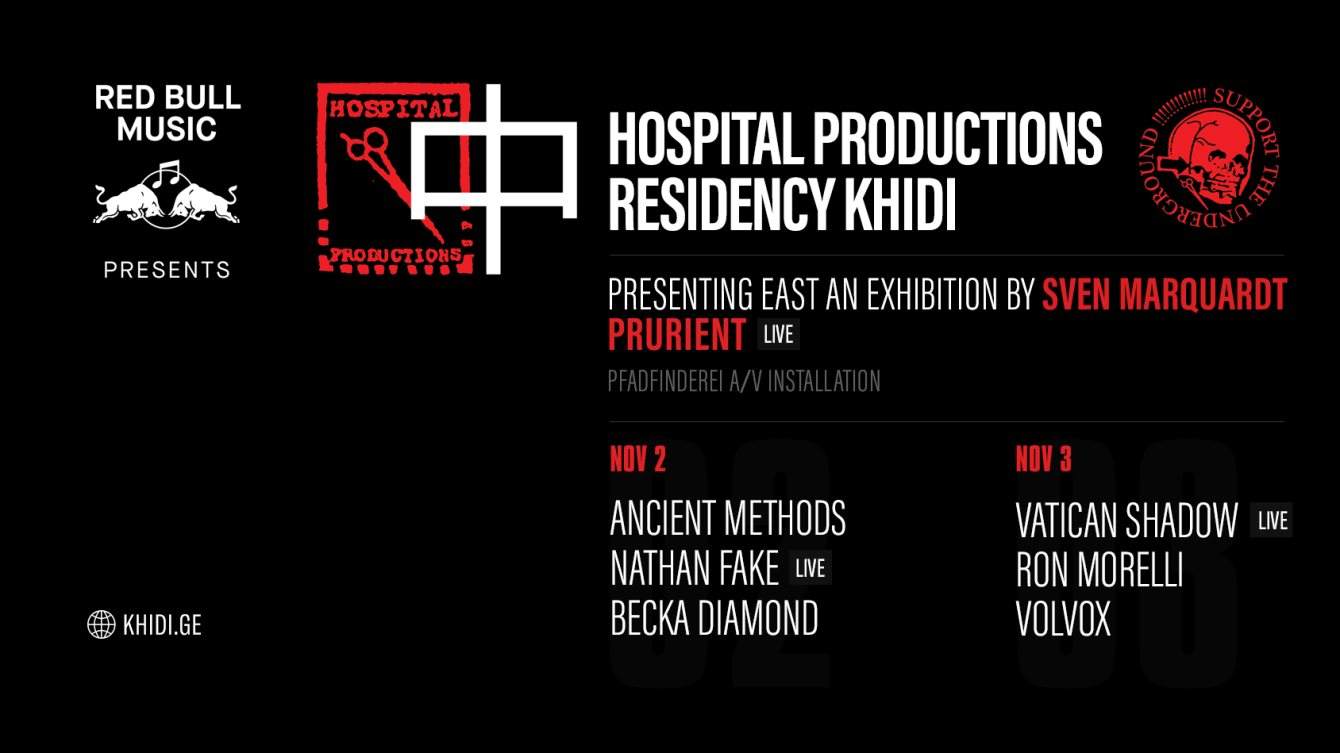 RBM X KHIDI present: Hospital Productions Residency Nights - フライヤー表
