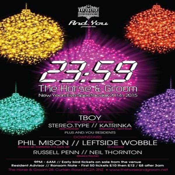 NYE Spectacular 2014/15 with Leftside Wobble, Phil Mison - Página frontal