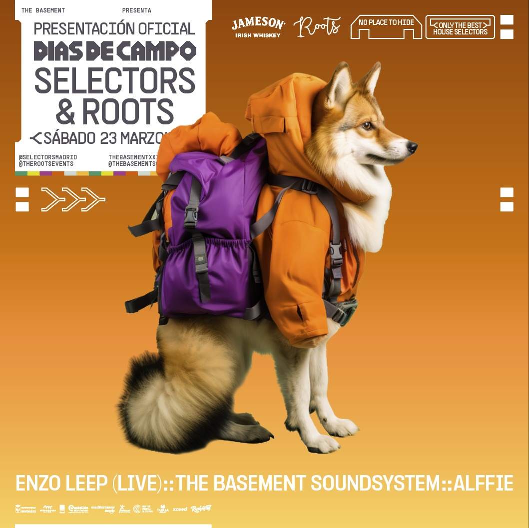 Roots x Dias De Campo w/ Enzo Leep Live, The Basement Soundsystem, Alffie  - Página frontal