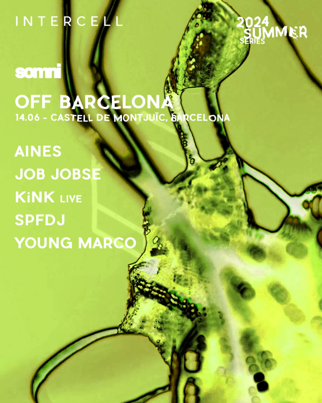 Off Barcelona - Intercell x Somni - フライヤー裏