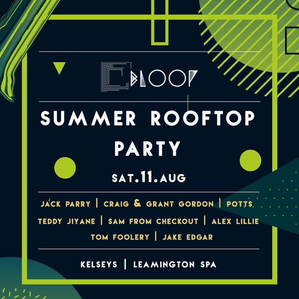 Bloop Summer Rooftop Party - フライヤー表