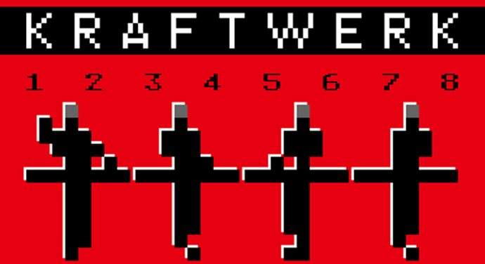 Kraftwerk: 3-D CONCERTS 1 2 3 4 5 6 7 8: Radio-Activity - フライヤー表