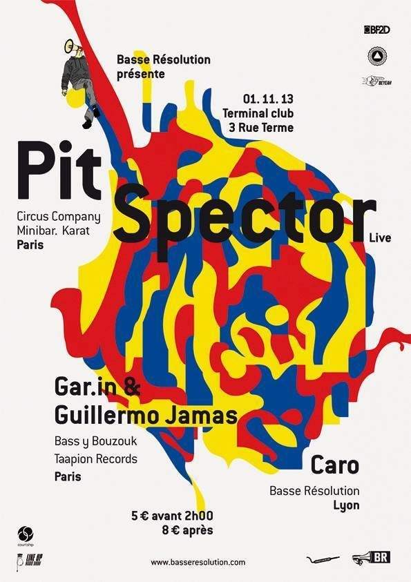 Basse Résolution Présente Pit Spector Live, Gar.in & Guillerma Jamas, Caro - Página frontal