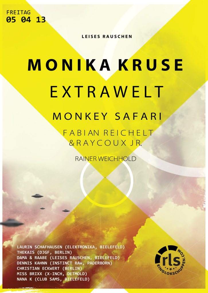 Leises Rauschen mit Monika Kruse, Extrawelt & Monkey Safari - フライヤー表